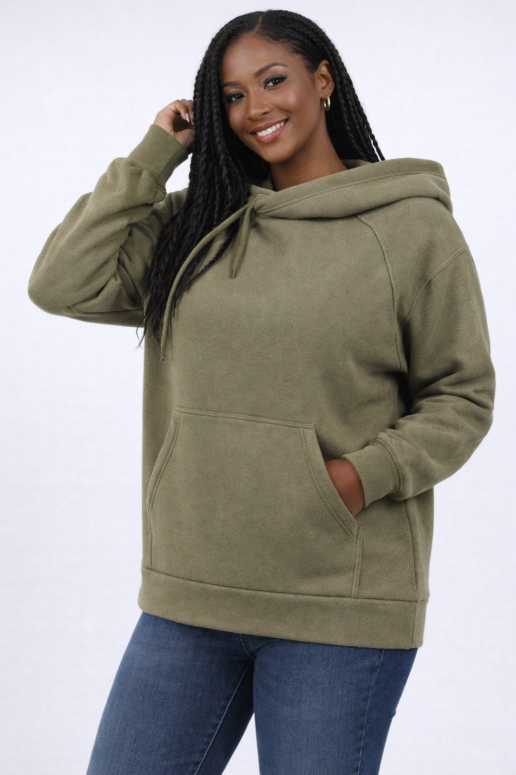 Exclusive Side Tie Hoodie Sweatshirt