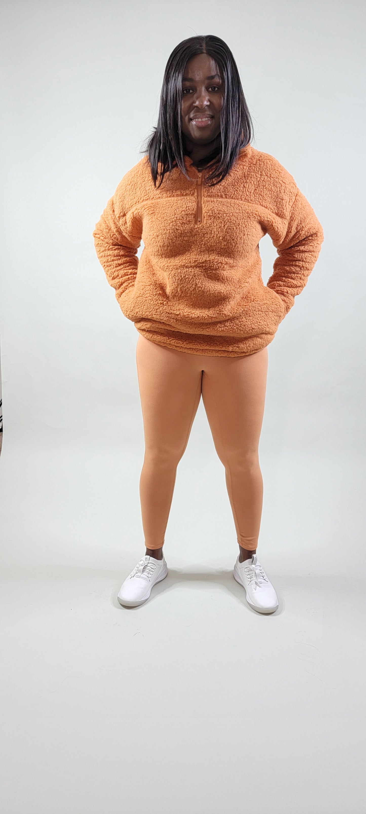 Cozy Sherpa Pullover with Side Pockets