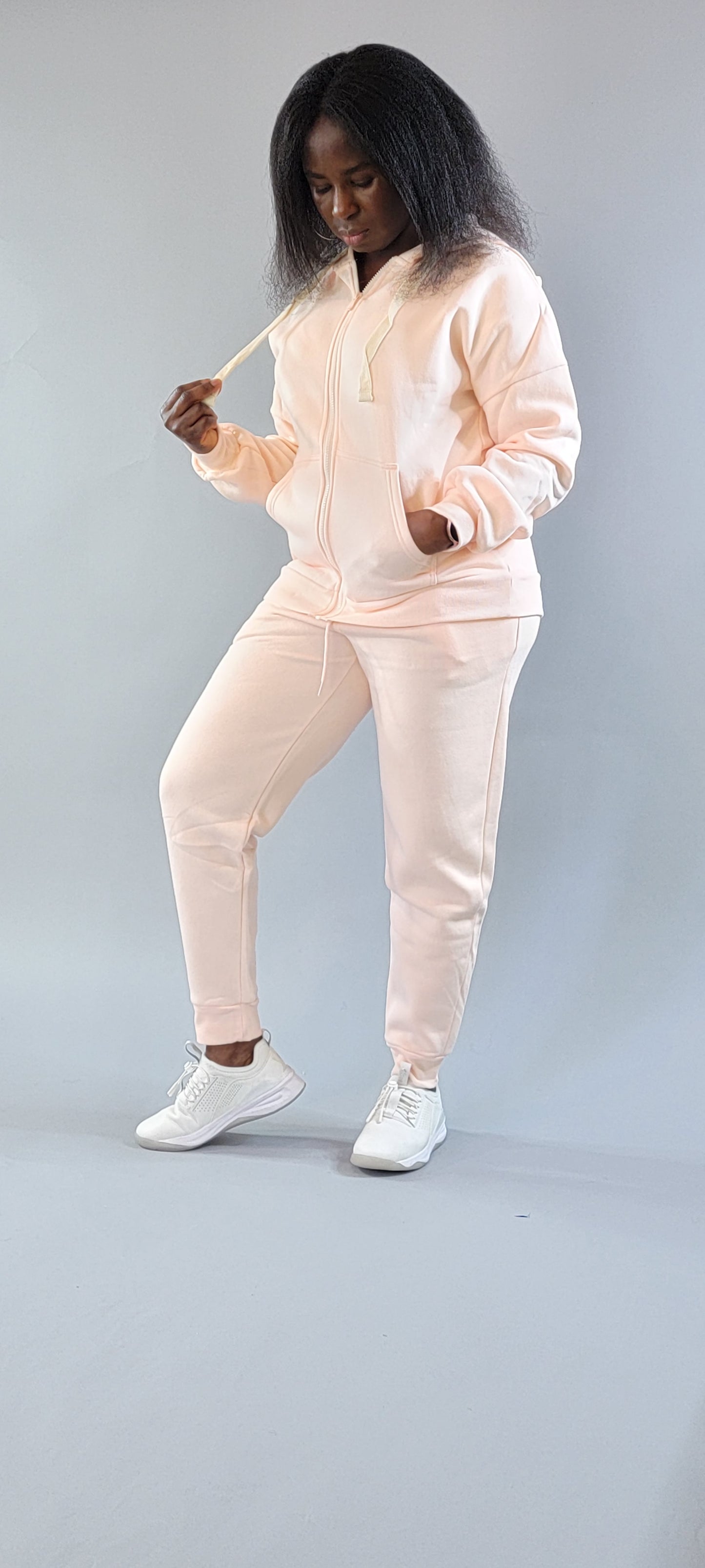 Cozy Chic Zipper Hoodie and Jogger Combo