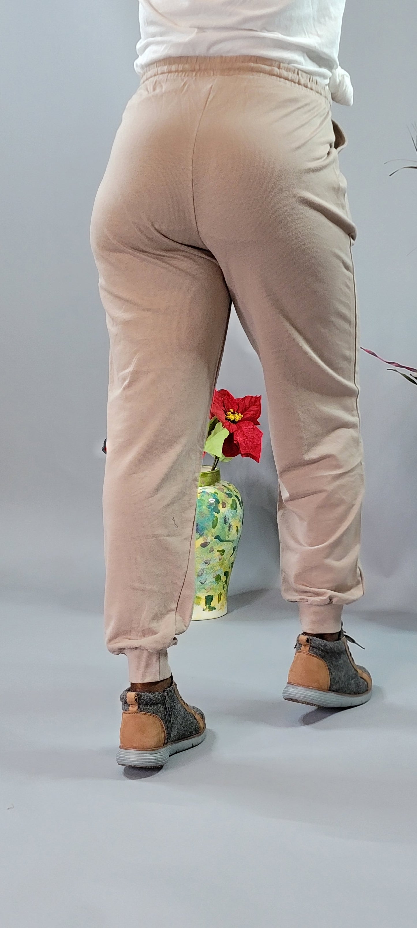 French Terry Drawstring Joggers With Pockets