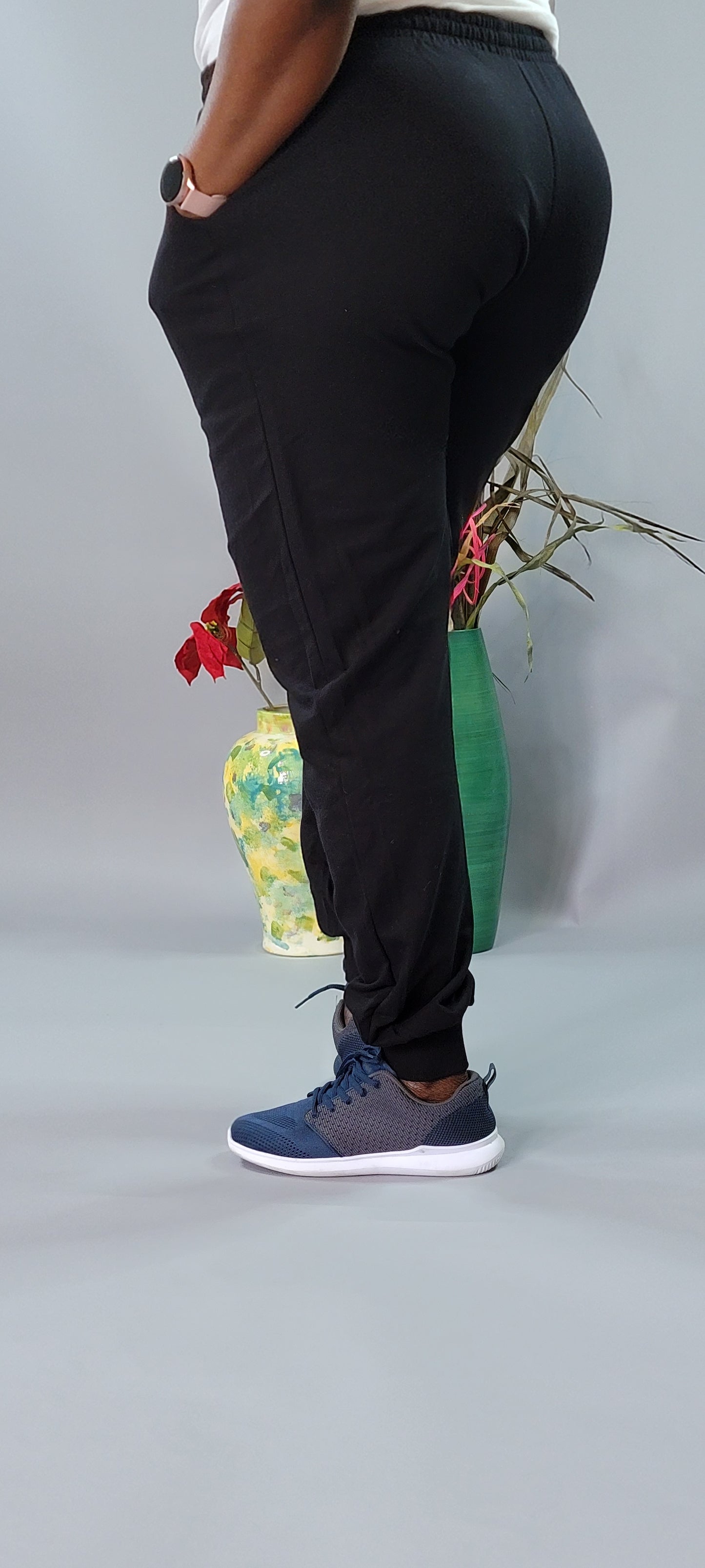 French Terry Drawstring Joggers With Pockets