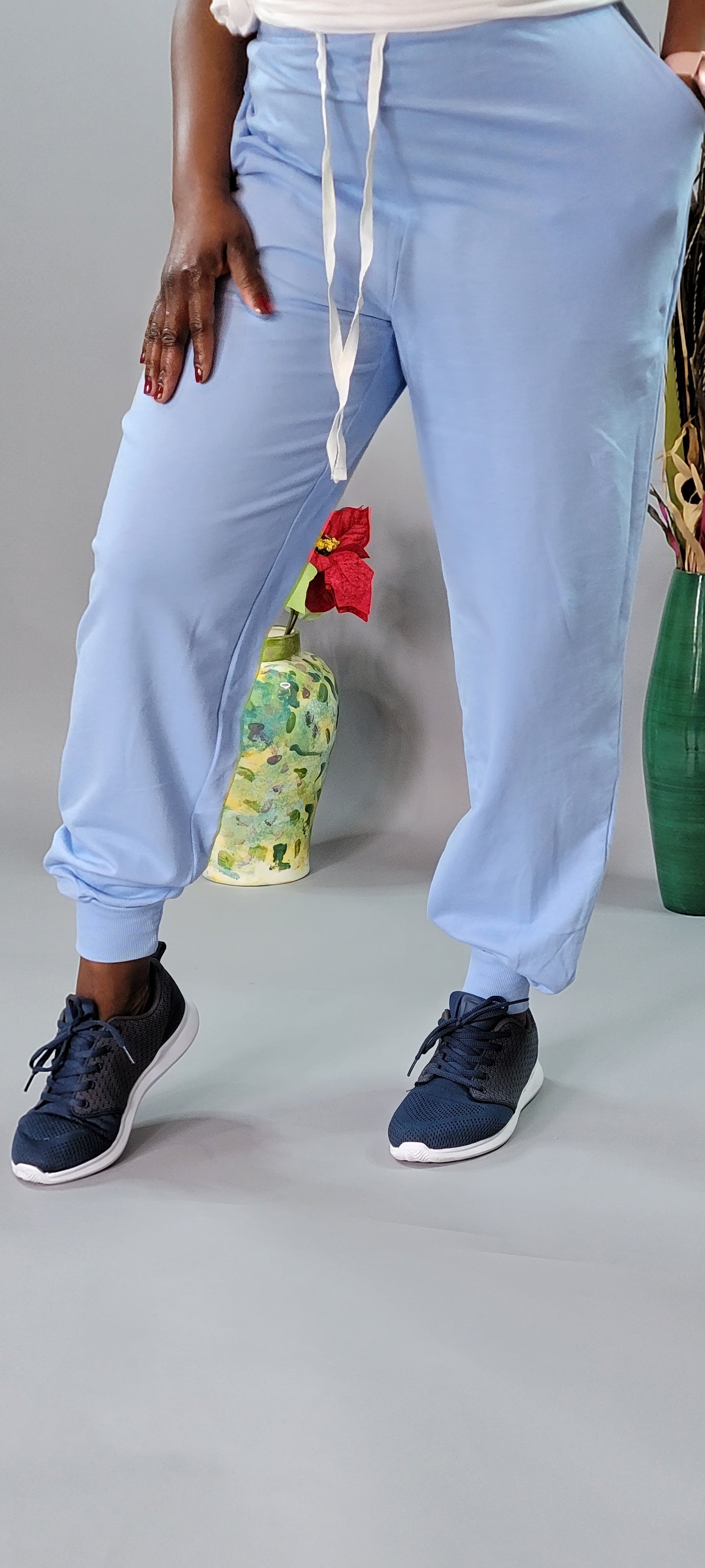 French Terry Drawstring Joggers With Pockets