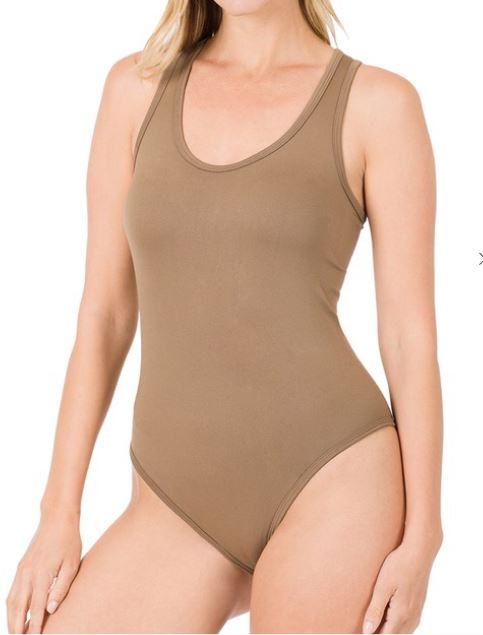 Refined Stretch Racerback Bodysuit