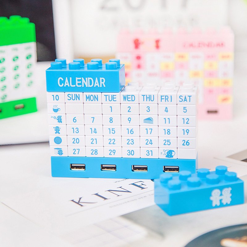 4-Port USB Hub Blocks Calendar