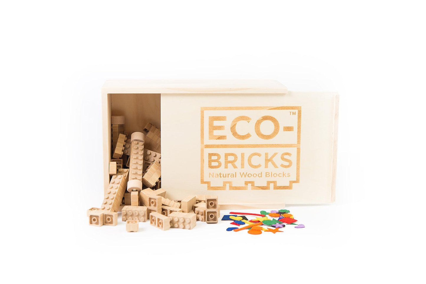 Eco-bricks Bamboo 145pcs + felt
