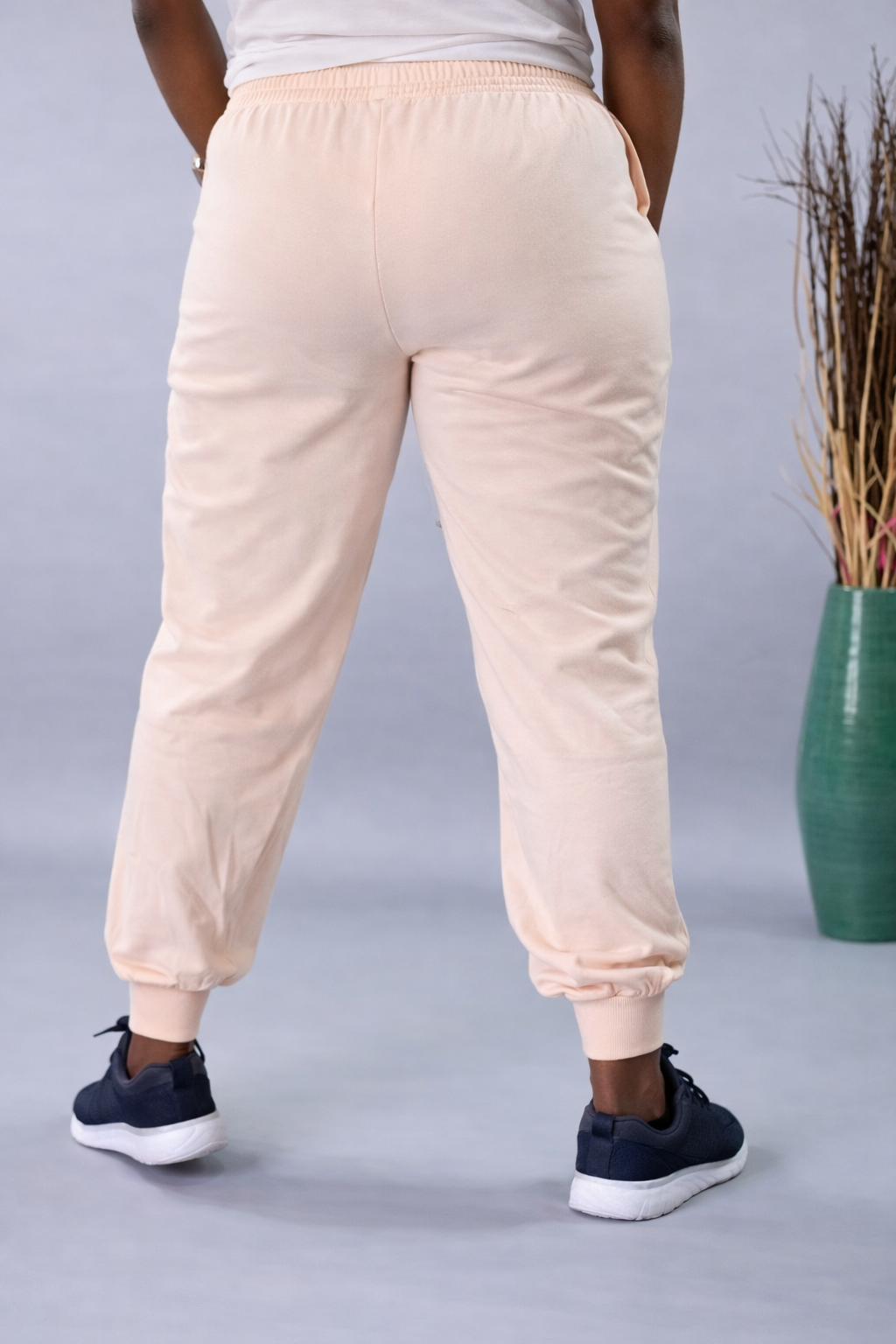 100% Cotton Drawstring Joggers With Pockets