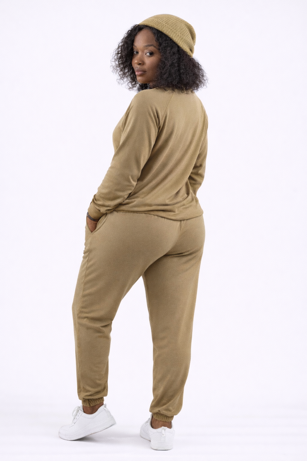 Sophisticated Raglan Sleeve Pullover Pants Set