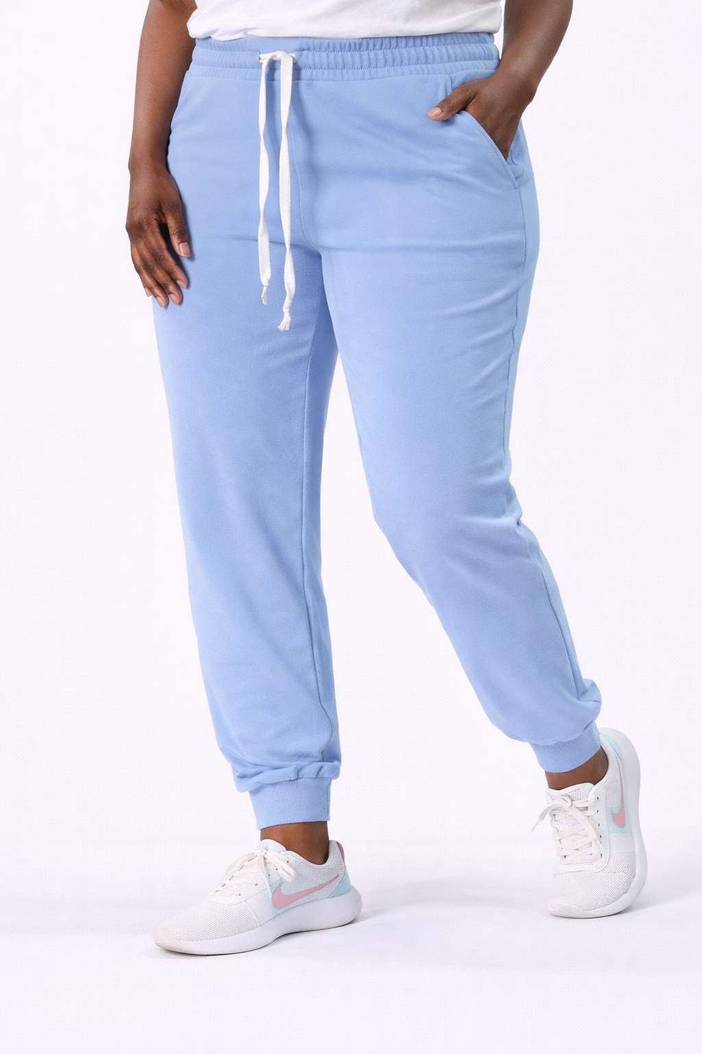 100% Cotton Drawstring Joggers With Pockets