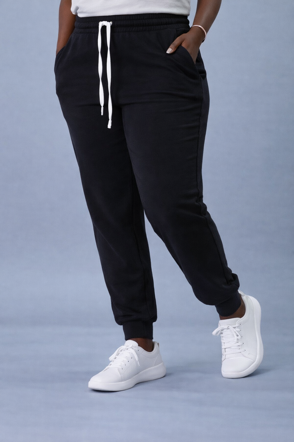 100% Cotton Drawstring Joggers With Pockets