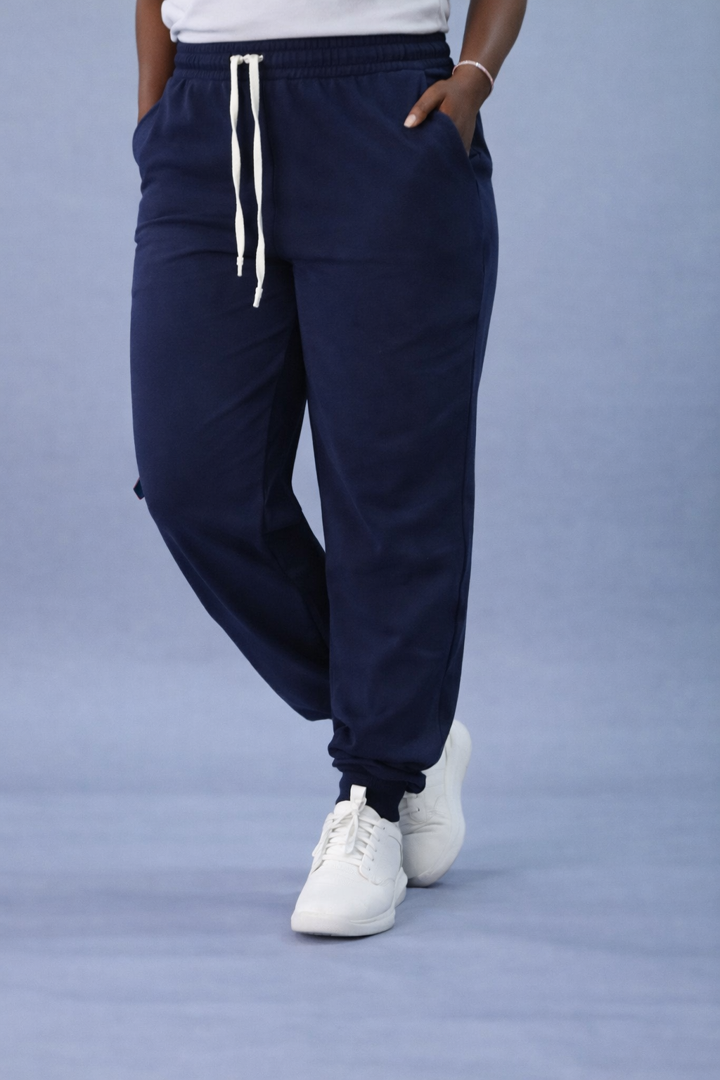 100% Cotton Drawstring Joggers With Pockets