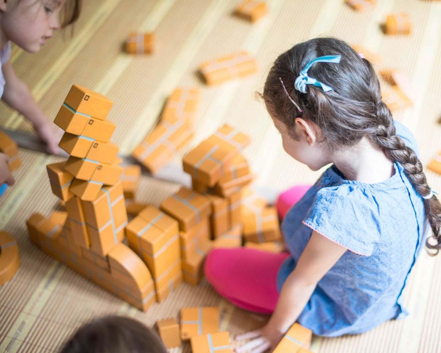 UNIT BRICKS Wooden Construction Set for 18m+. 22 pcs Toddler Pratt