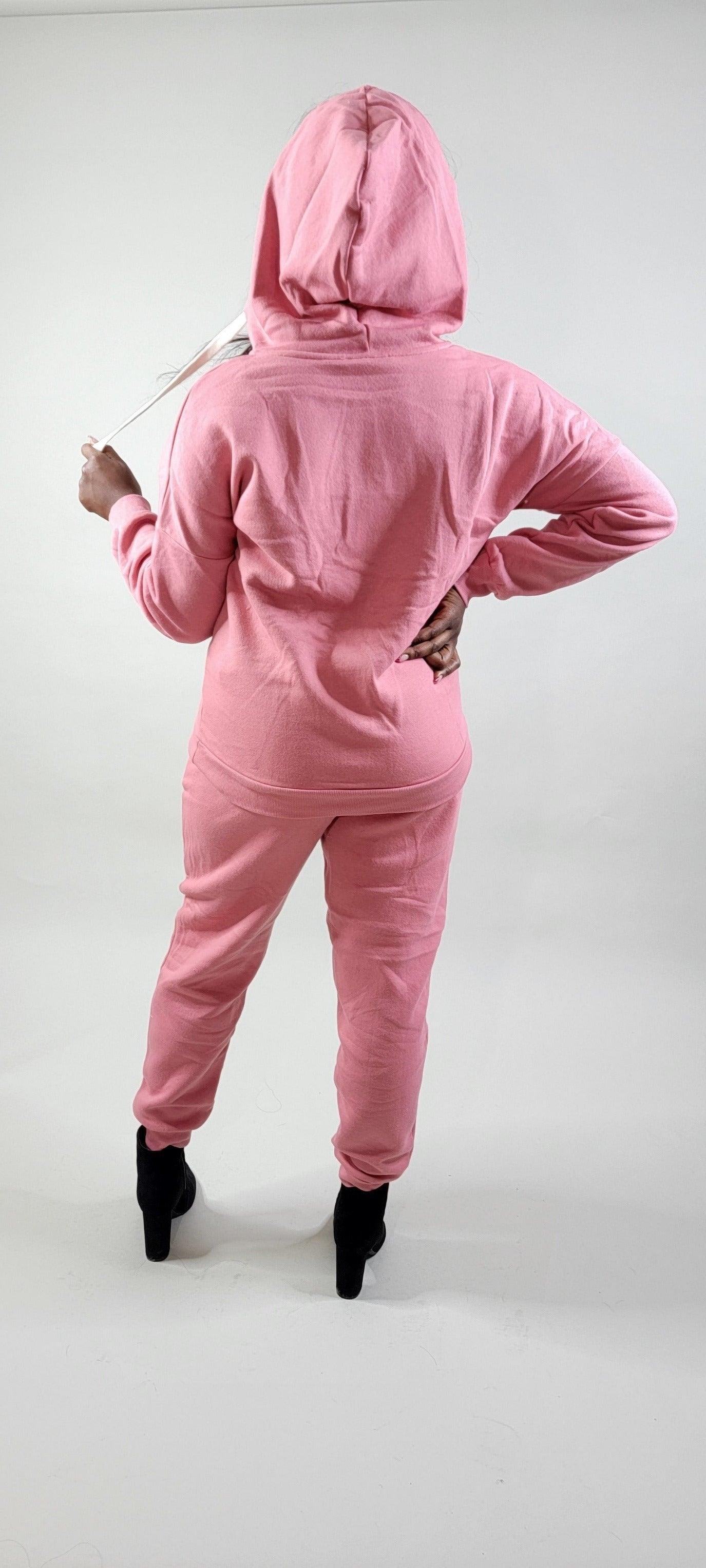Chic Soft Sweat Jacket and Pant Set - girlsdomot