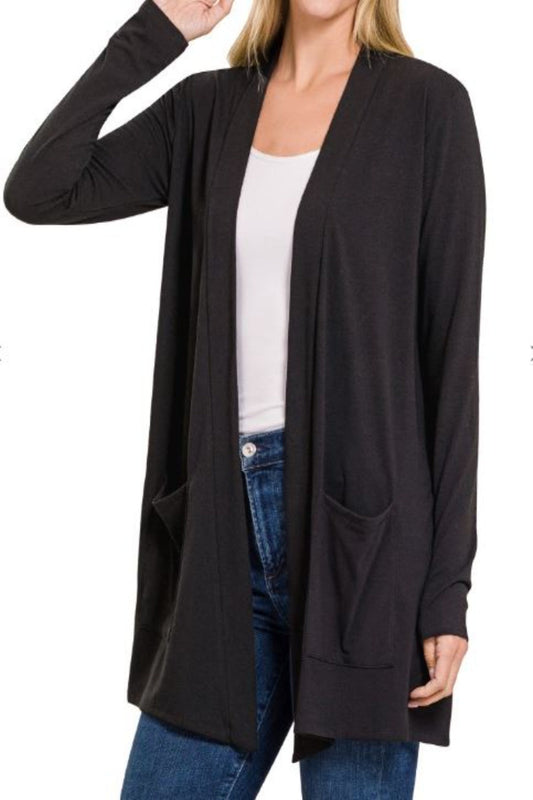 SLOUCHY OPEN CARDIGAN